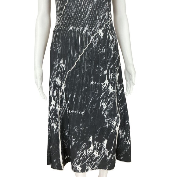 Komarov Monochromatic Bias Cut Dress Size S Fit & Flare Glam Cocktail Minimalist - Picture 3 of 12